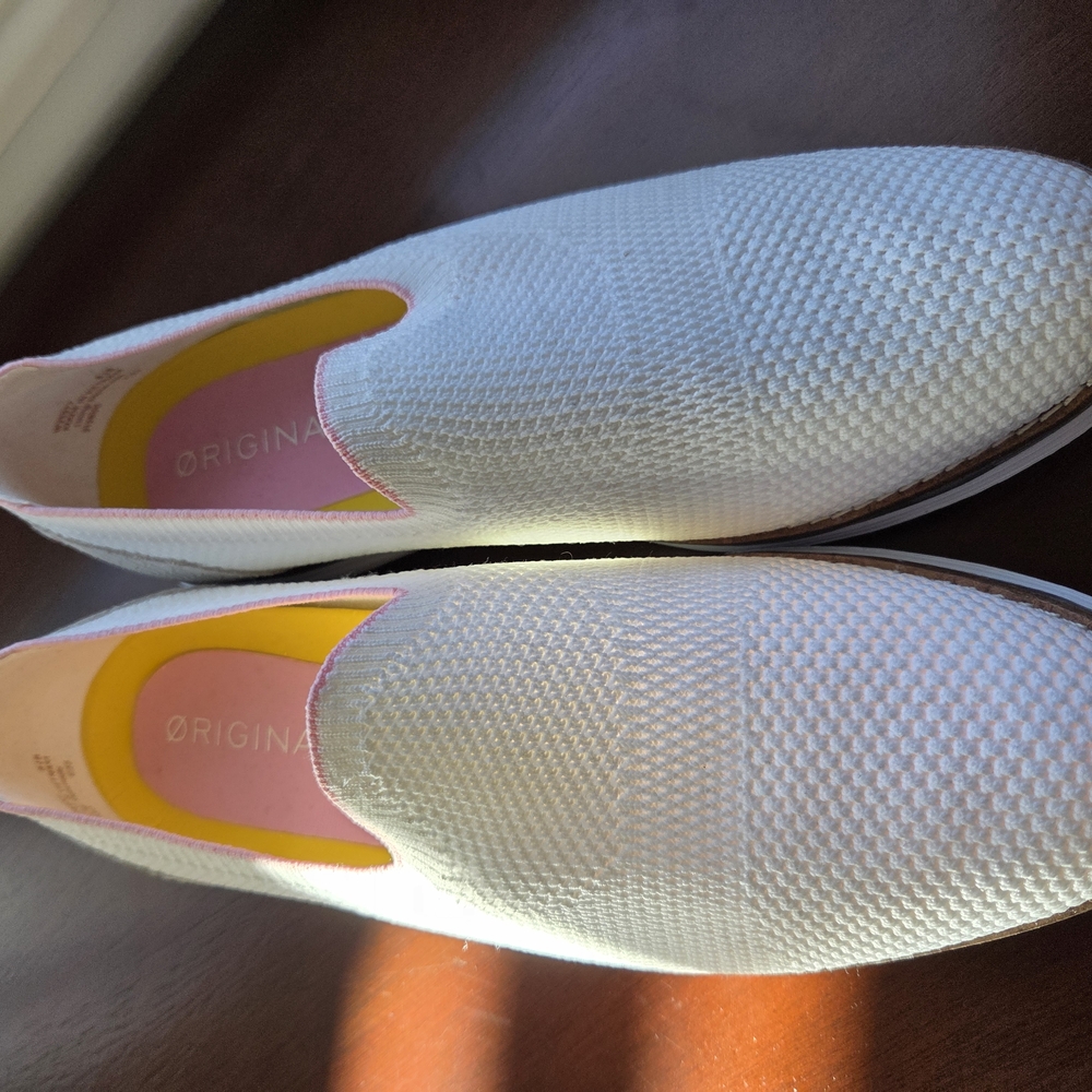 Cole Haan Grand OS White Slip On